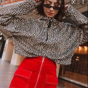 Urban Outfitter Cheetah Fleece Pullover